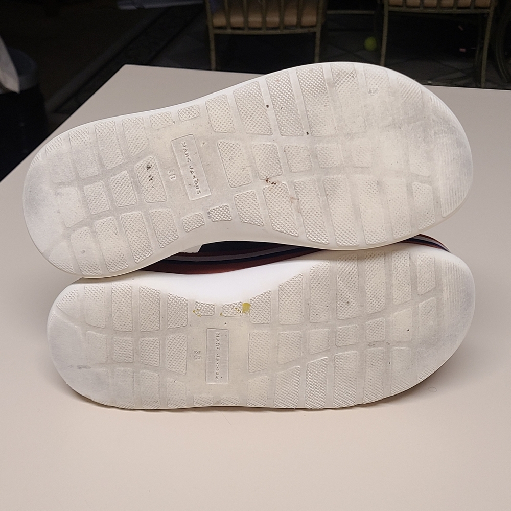 Marc Jacob's Lex Suede chunky platform sport slide size 38 - Picture 9 of 10